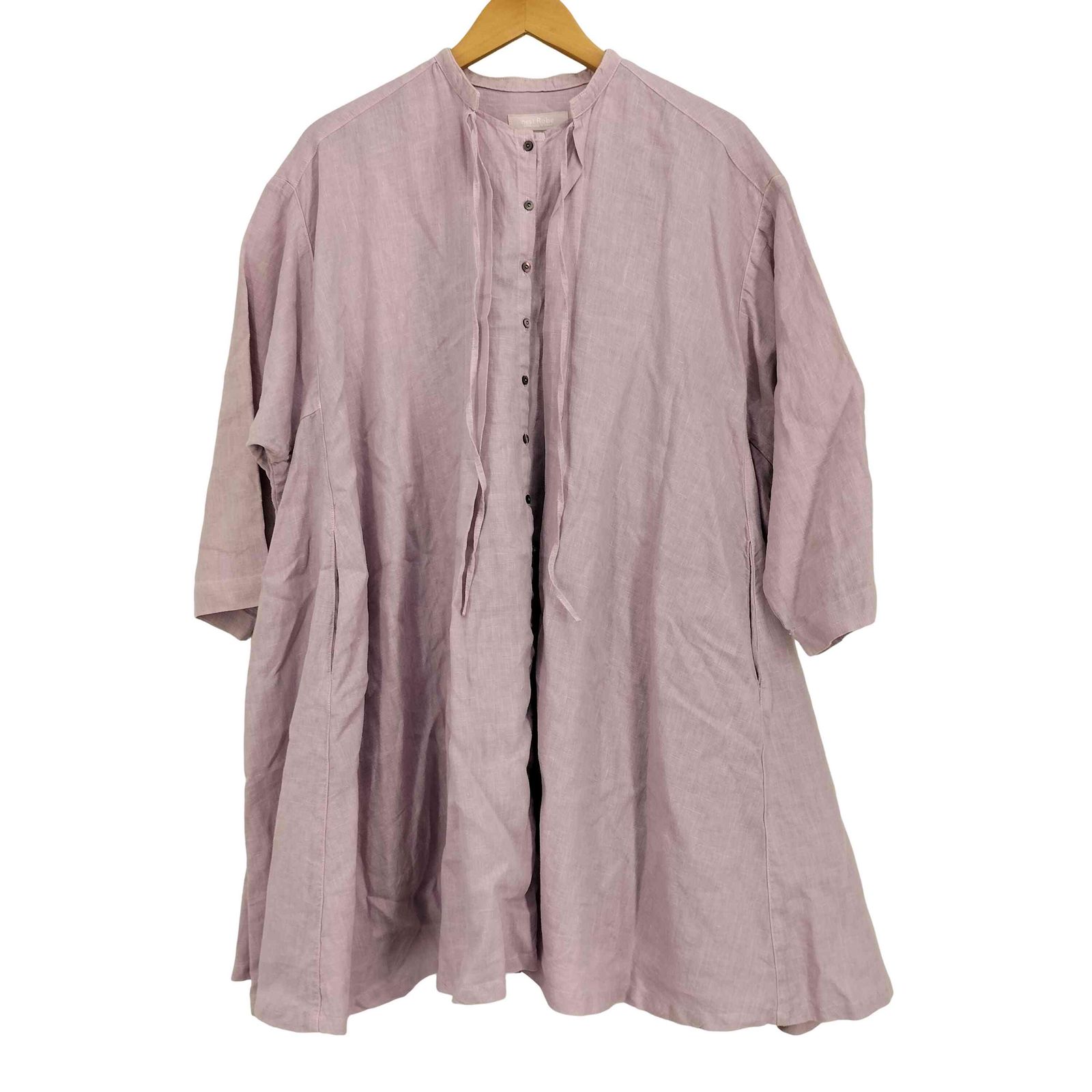 ネストローブ nest Robe リネン天然染めチュニックブラウス レディース