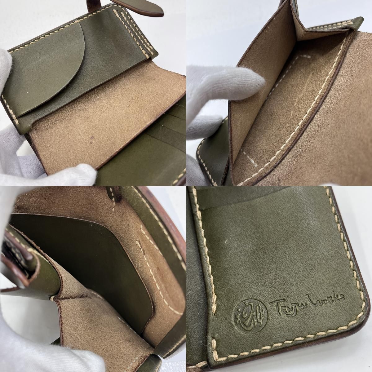加古川店】 中古 二つ折り財布 天神ワークス Middle Wallet MW02