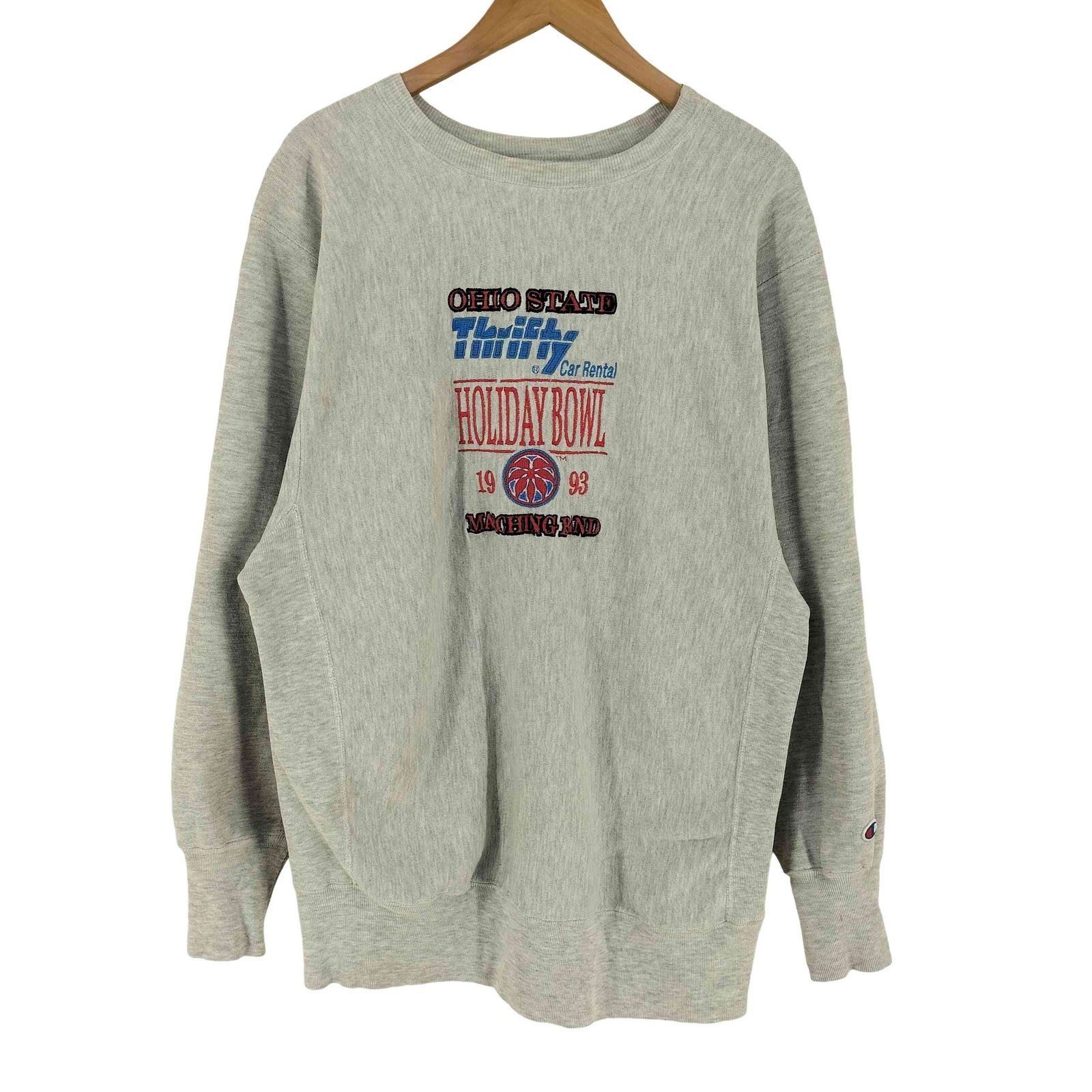 チャンピオン Champion 90s USA製 刺繍タグ OHIO STATE 刺繍 REVERSE WEAVE リバースウィーブ スウェット メンズ XL