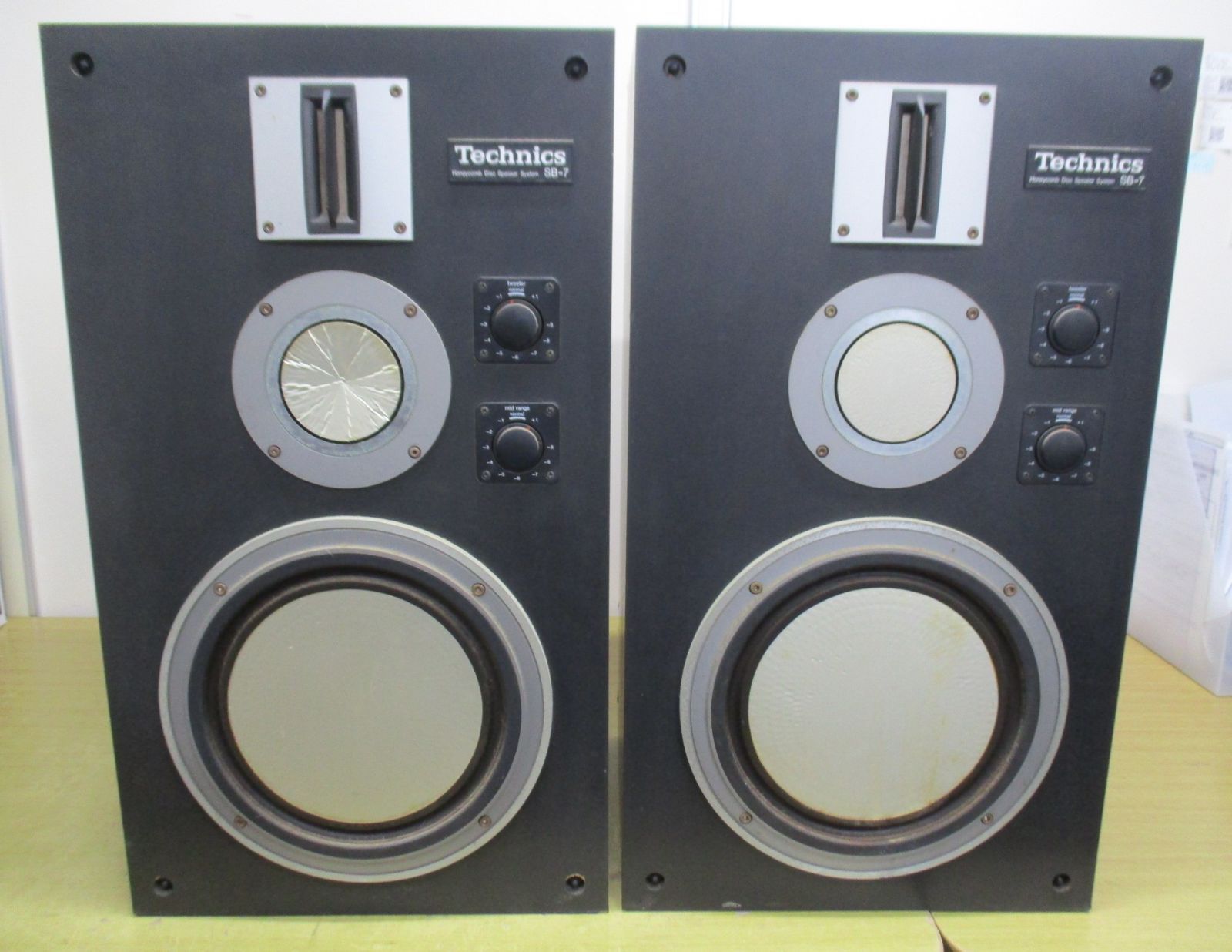 Technics テクニクス　SB-F3 ヴィンテージスピーカー ペア　値下げ D136 Technics テクニクス／SB-7 3Way スピーカーペア【ジャンク品