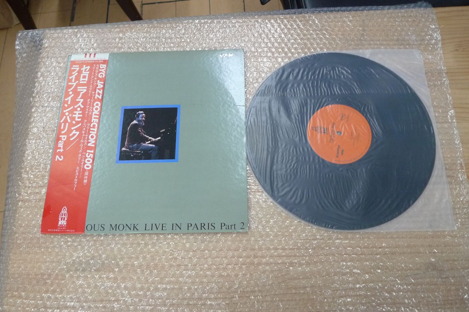 LP レコード セロニアス・モンク/ライブ・イン・パリPart2 管理g1011