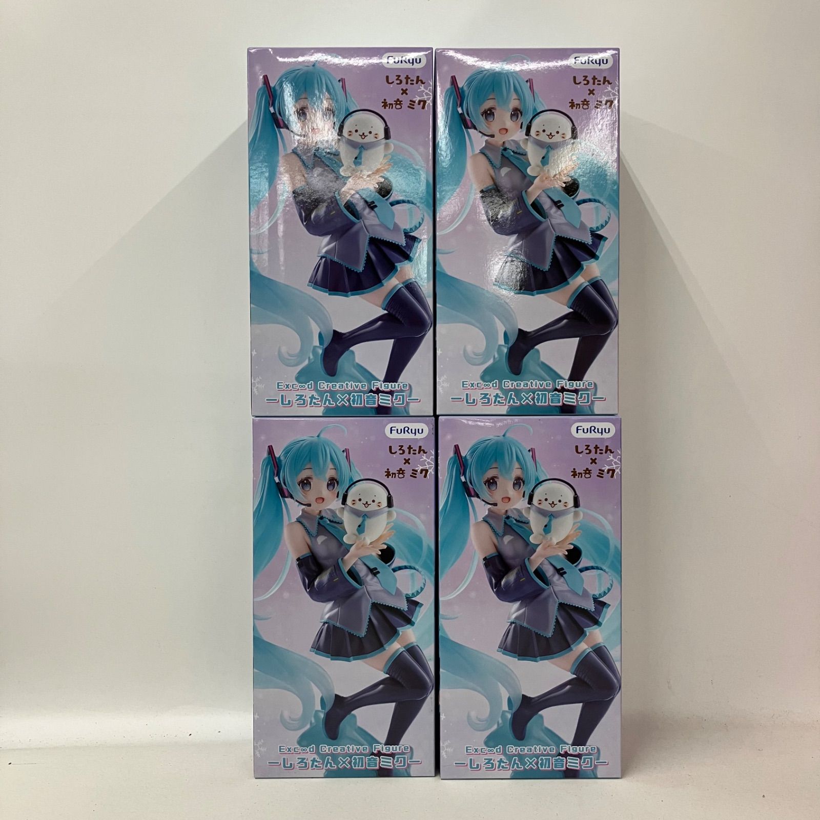 未開封 しろたん×初音ミク Exceed Creative Figure 4個セット LFK609