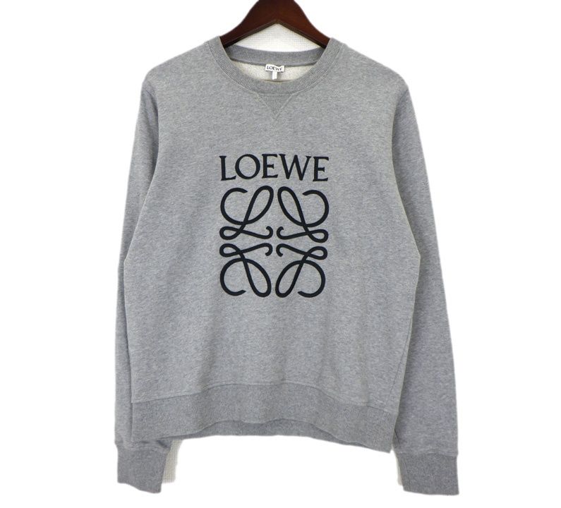 ロエベ LOEWE アナグラム ロゴ 刺繍 クルーネック スウェット トレーナー　53859 42,900円