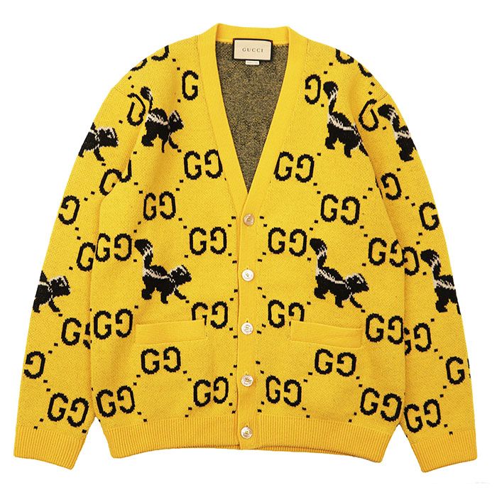 【美品】GUCCI グッチ カーディガン ビー&スター 現行タグ サイズS 美品】GUCCI グッチ カーディガン ニット サイズ S メンズ GG