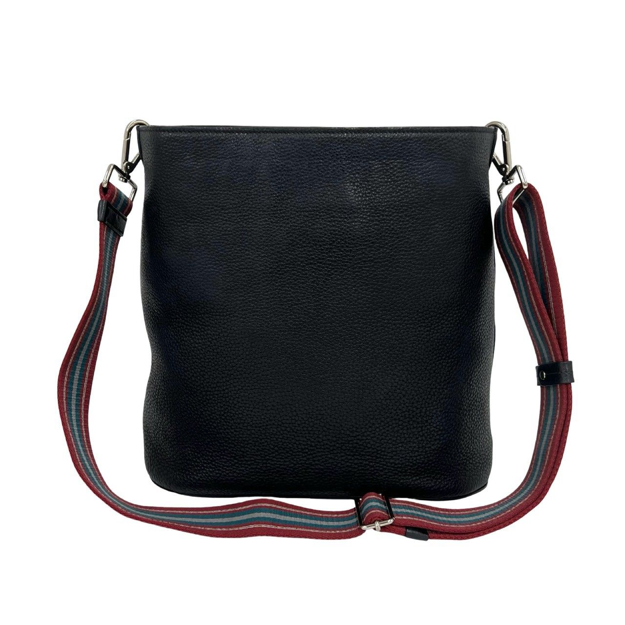 極 美品 希少品 PRADA プラダ ロゴ エンボス 型押し レザー 本革