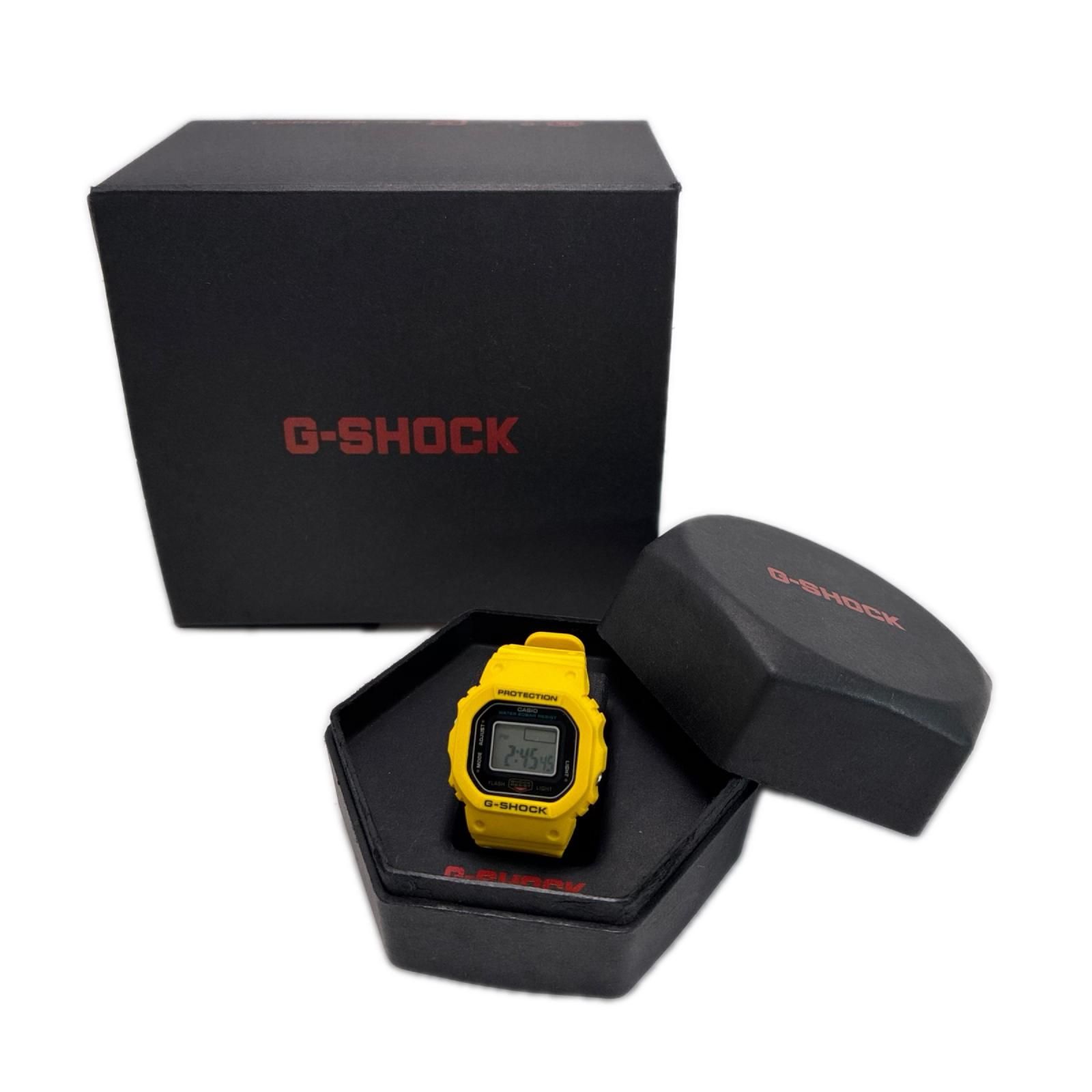 CASIO カシオ CASIO G-SHOCK nano DWN-5600-9JR イエロー クォーツ ラバー リングウォッチ 箱 袋有 14,630円