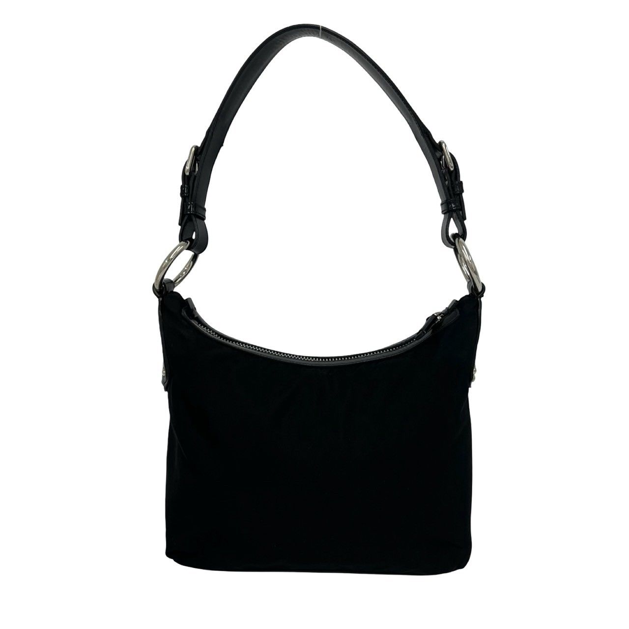 極 美品 PRADA プラダ 三角ロゴ 金具 テスート ポコノ ナイロン レザー