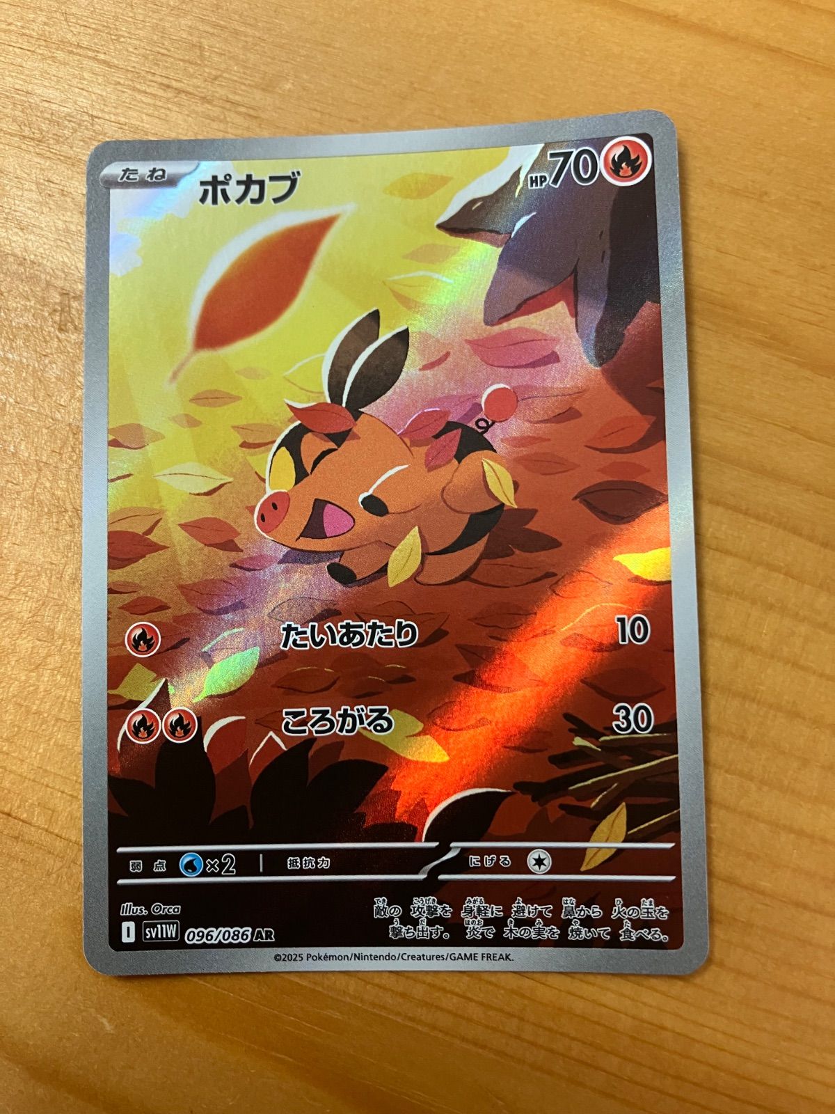 ポケモンカード ポカブ AR SV11W ホワイトフレア 096/086 1枚 - メルカリ