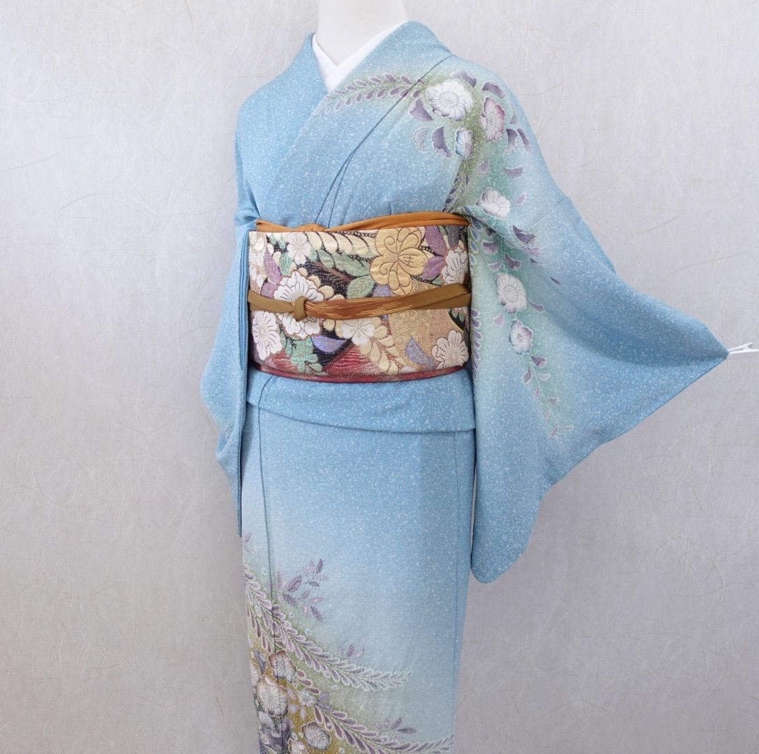 訪問着 辻ヶ花フルセット（着物・袋帯・帯締め・帯揚げ） 届いてすぐに