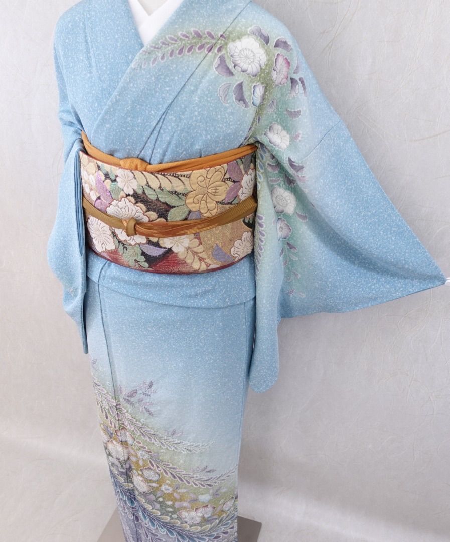 訪問着 辻ヶ花フルセット（着物・袋帯・帯締め・帯揚げ） 届いてすぐに