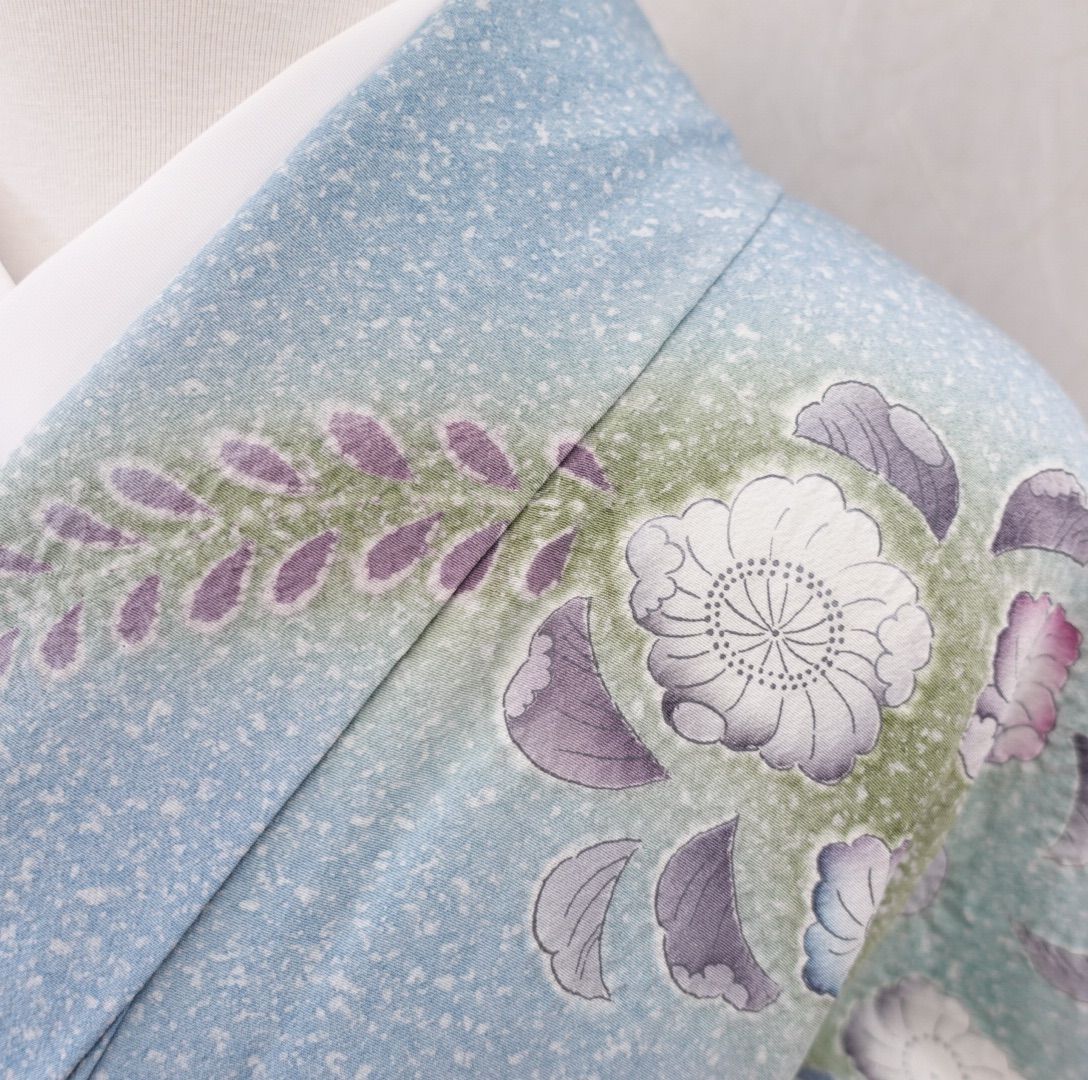 訪問着 辻ヶ花フルセット（着物・袋帯・帯締め・帯揚げ） 届いてすぐに