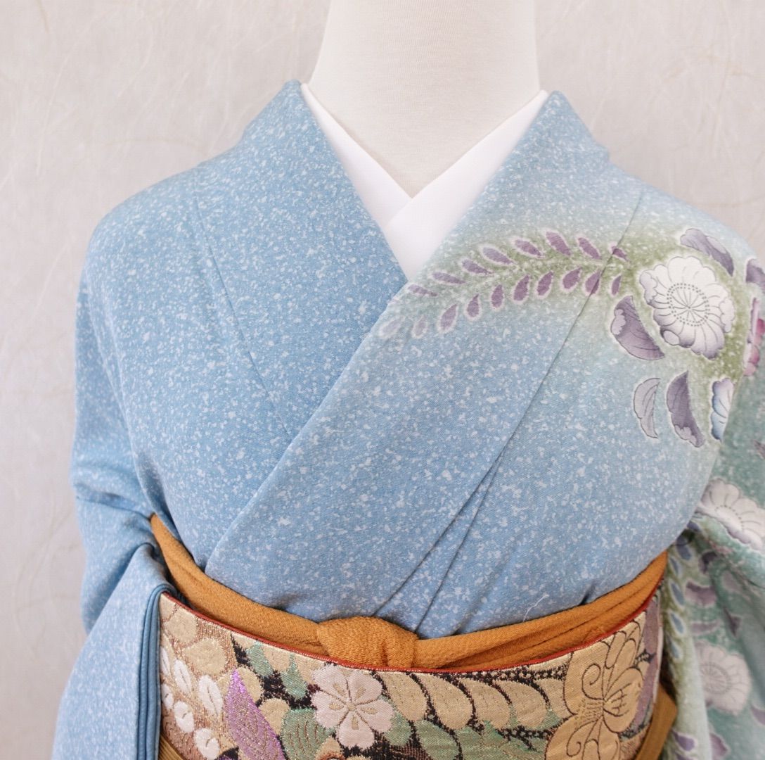 訪問着 辻ヶ花フルセット（着物・袋帯・帯締め・帯揚げ） 届いてすぐに