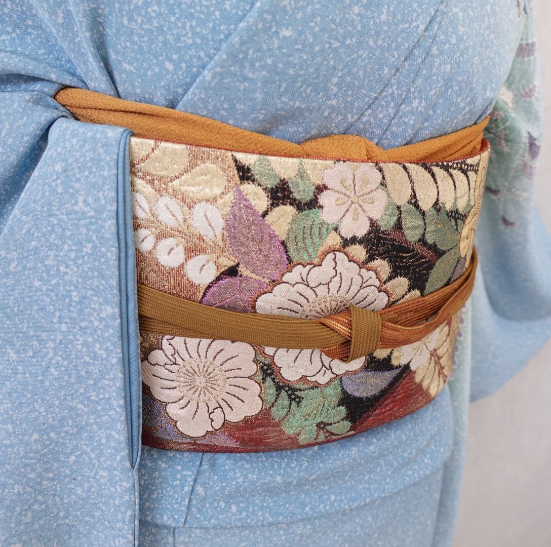 辻が花訪問着4点フルセット、 着物、袋帯、帯締め、帯揚げ 訪問着 辻ヶ花フルセット（着物・袋帯・帯締め・帯揚げ） 届いてすぐに
