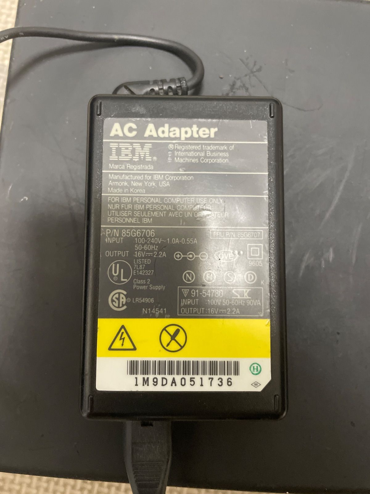 IBM ThinkPad 535 TYPE 2606-KF8 純正ACアダプター付属 ジャンク 通電