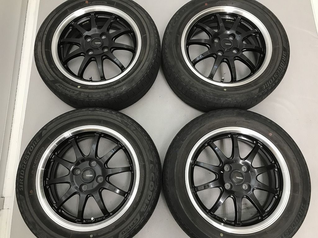 ◎ほぼ傷無美品 15inc 5.5J +43 100/4H 即納 個人宅OK 4本 オマケ