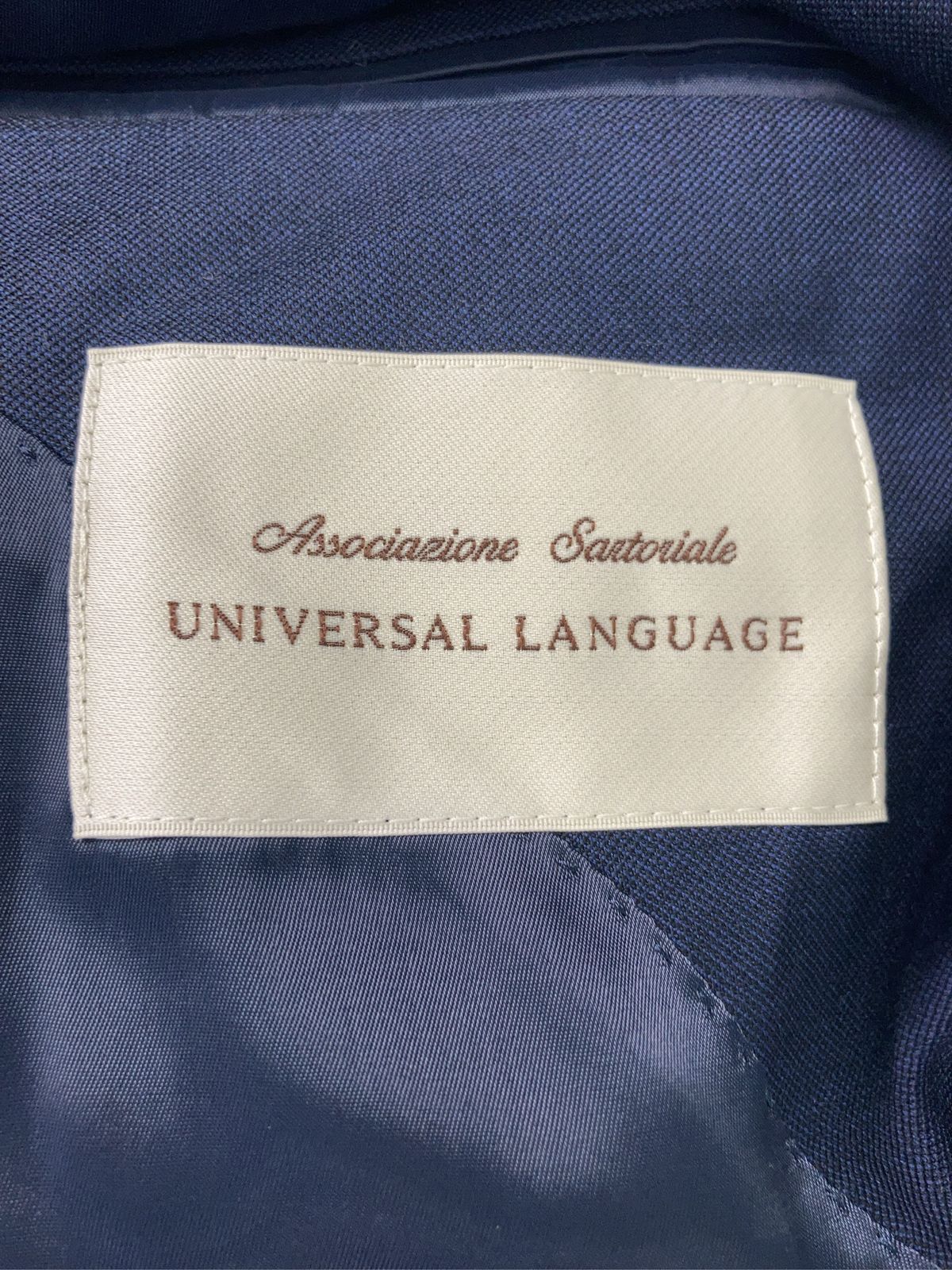 UNIVERSAL LANGUAGE テーラードジャケット 175cm-6Drop ブルー ウール
