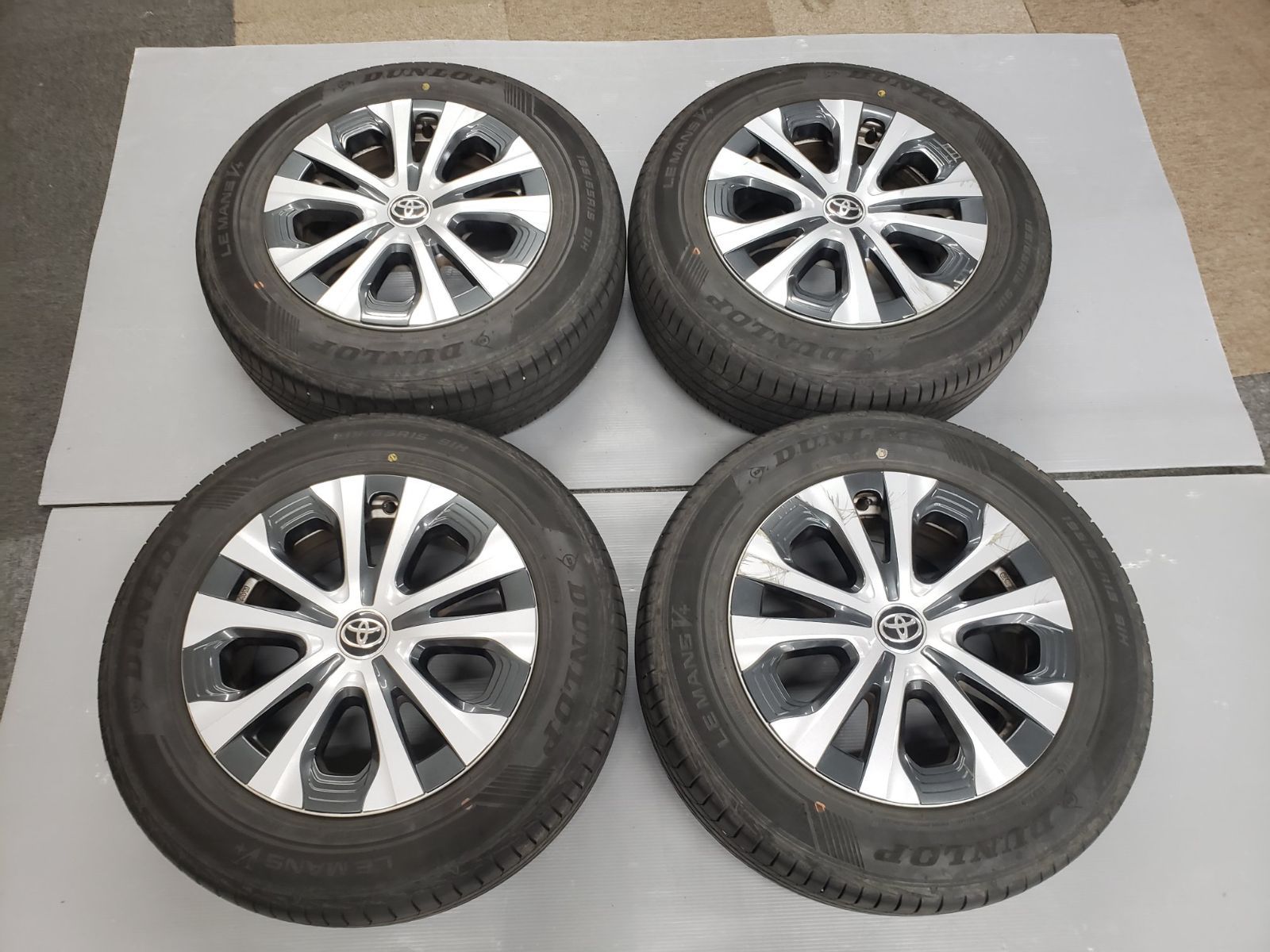 ◎良品 50プリウス純正 15in 6.5j +40 100/5H 9分山保証 Dunlop ル