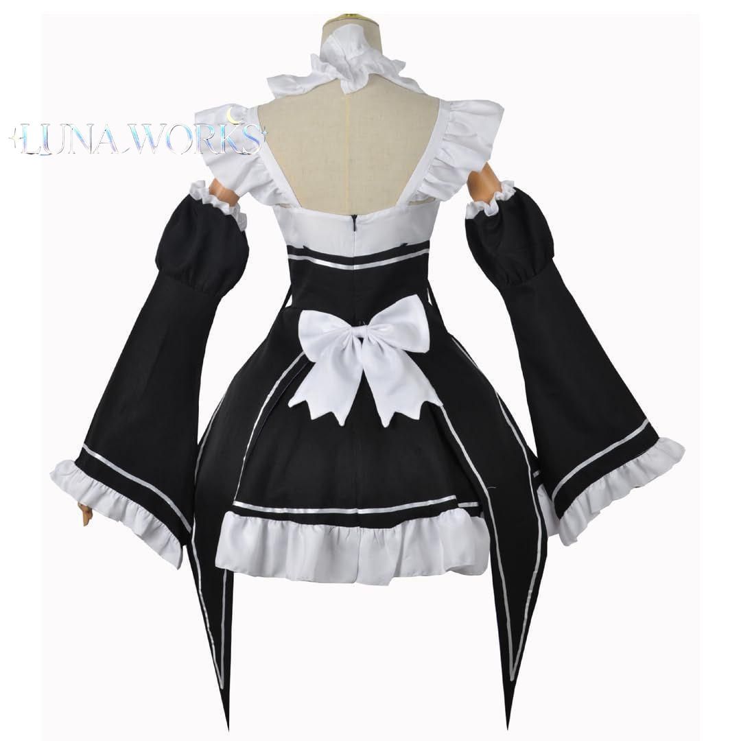 レム コスプレ衣装 ラム コスプレ衣装 ウィッグ追加可能 ハロウィン