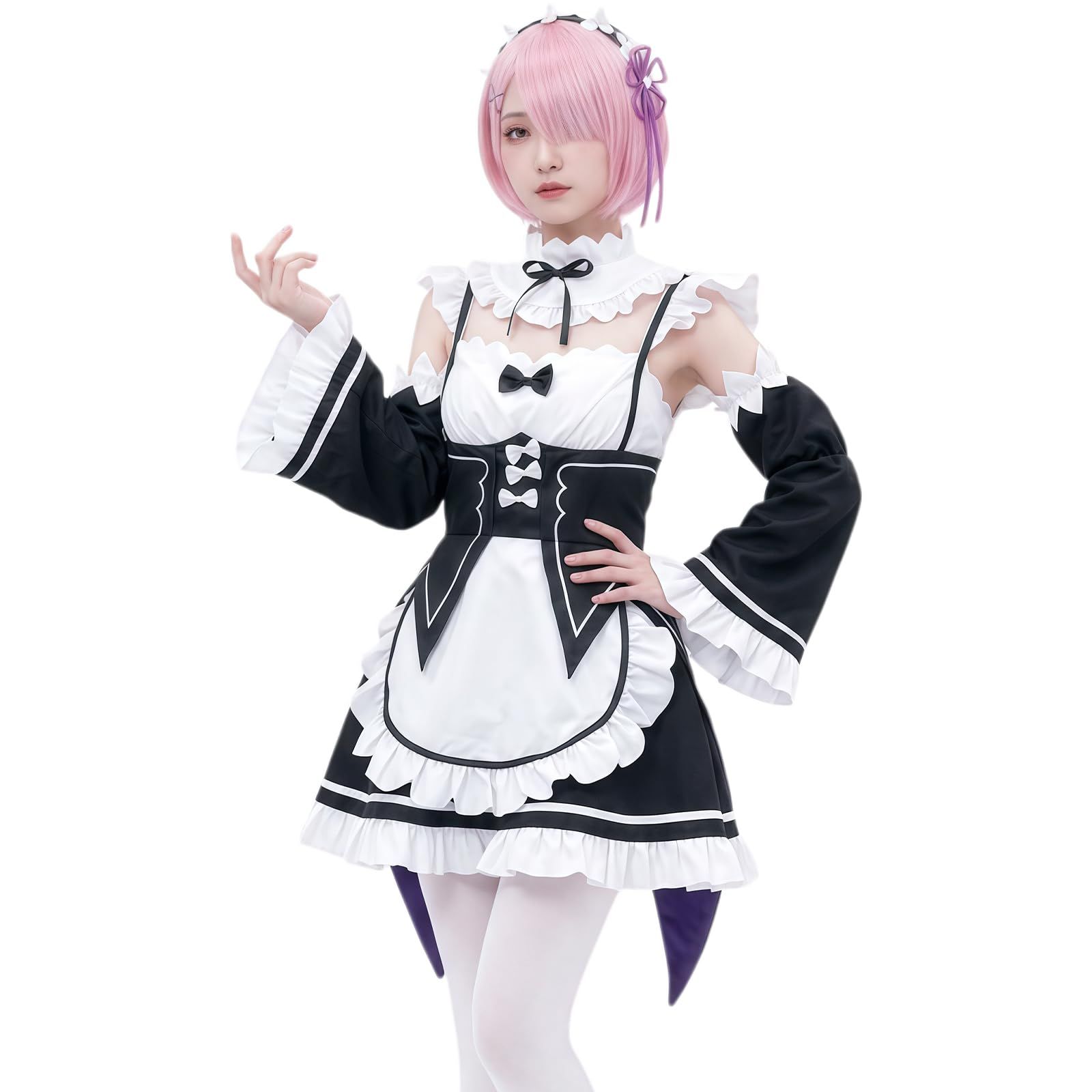 乃宇撮] リゼロ コスプレ 豪華版 レム コスプレ衣装 ラム コスプレ衣装