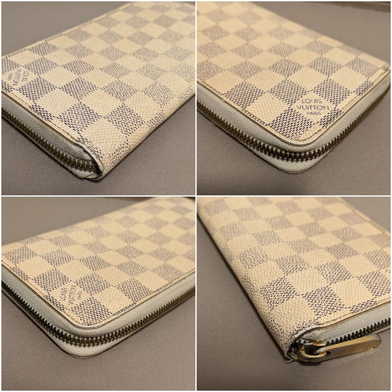 LOUIS VUITTON ルイヴィトン ダミエアズール ジッピーウォレット 長