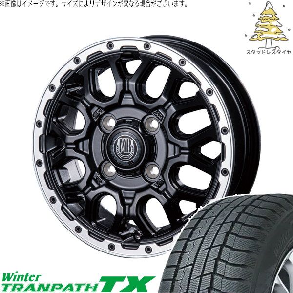 タフト ハスラー ソリオ 165/65R15 スタッドレスタイヤ ホイール 4本