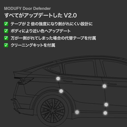 ドアディフェンダーV3.0 ブラック テスラ モデル3&Y専用ドアプロテクター (Door Defender V2.0 / テスラ(Tesla) / モデル3 (Model 3) / モデルY (Model Y) / ハイランド (Highl e54bbbbc