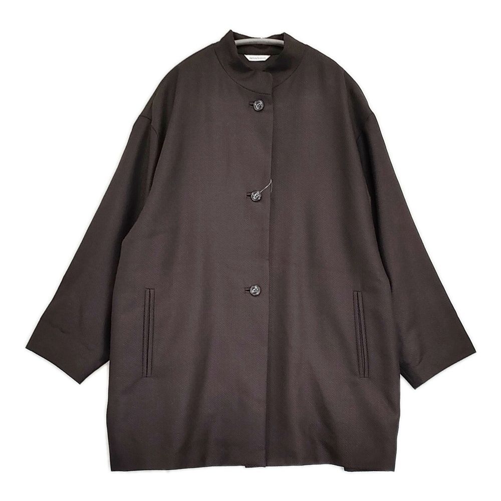 ARTS&SCIENCE Back gather box coat 0223-L1139-3245 ウールシルク