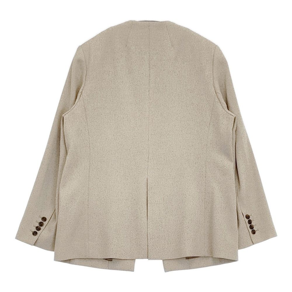 IENA ＆NAVY ノーカラーツイードジャケット サイズ38 定価36300円 ノー