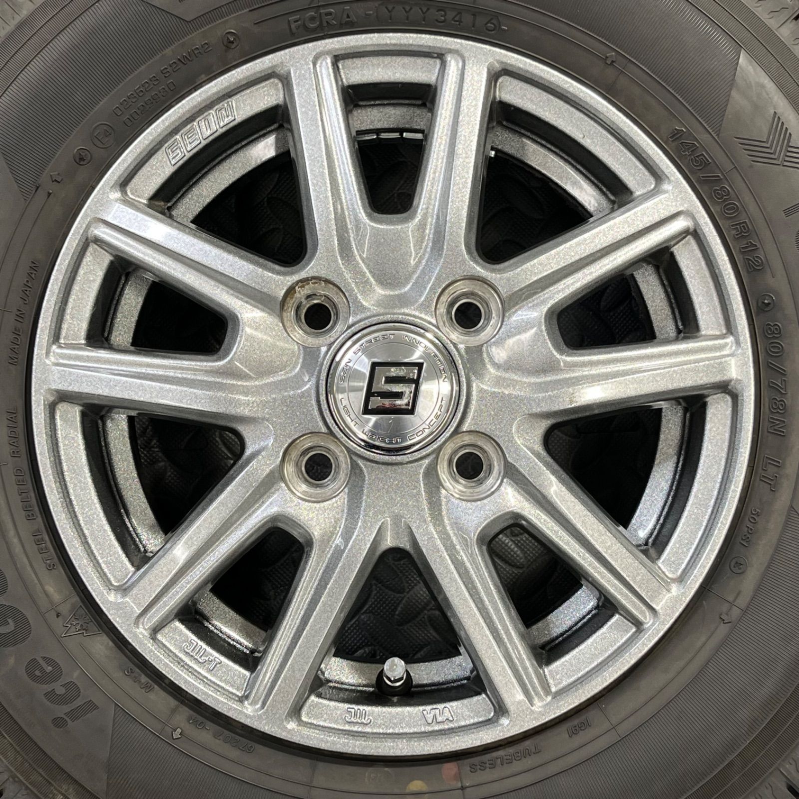 16年製 145/80R12 80/78N LT ヨコハマ アイスガードIG91 共豊 ザインSS