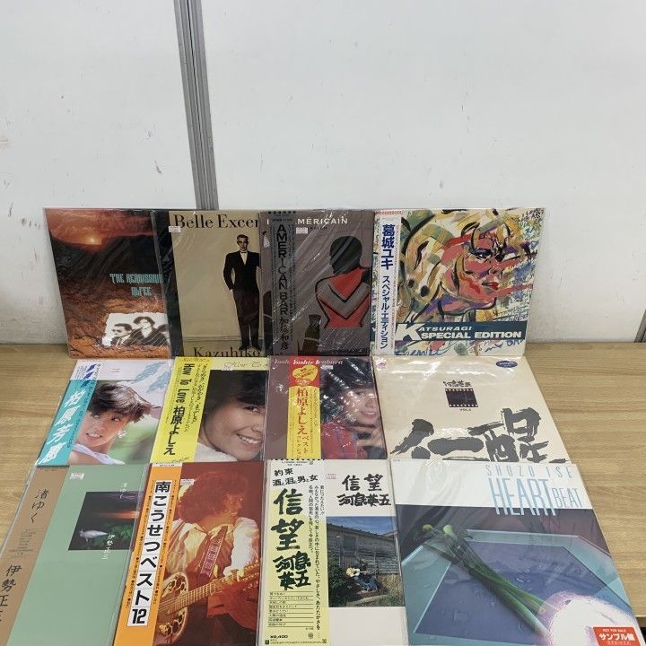 □01)【1点限り!】邦楽など レコードまとめ売り約55点大量セット/松田