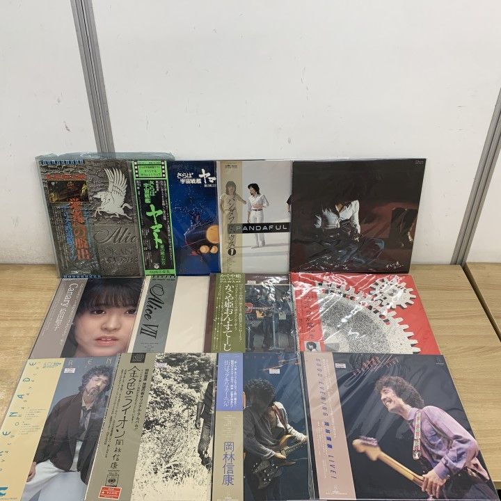 レコード 30点 まとめ売り □01)【1点限り!】邦楽など レコードまとめ売り約55点大量セット/松田