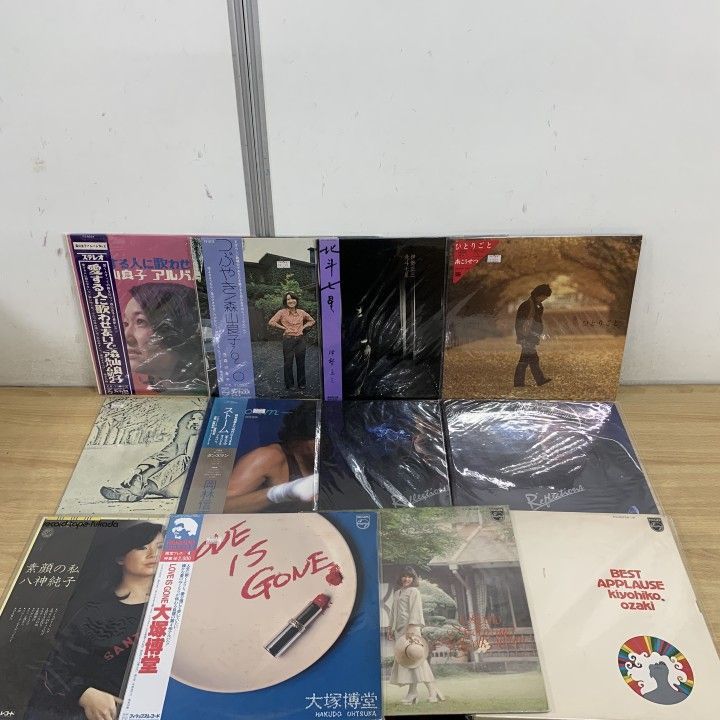 □01)【1点限り!】邦楽など レコードまとめ売り約55点大量セット/松田