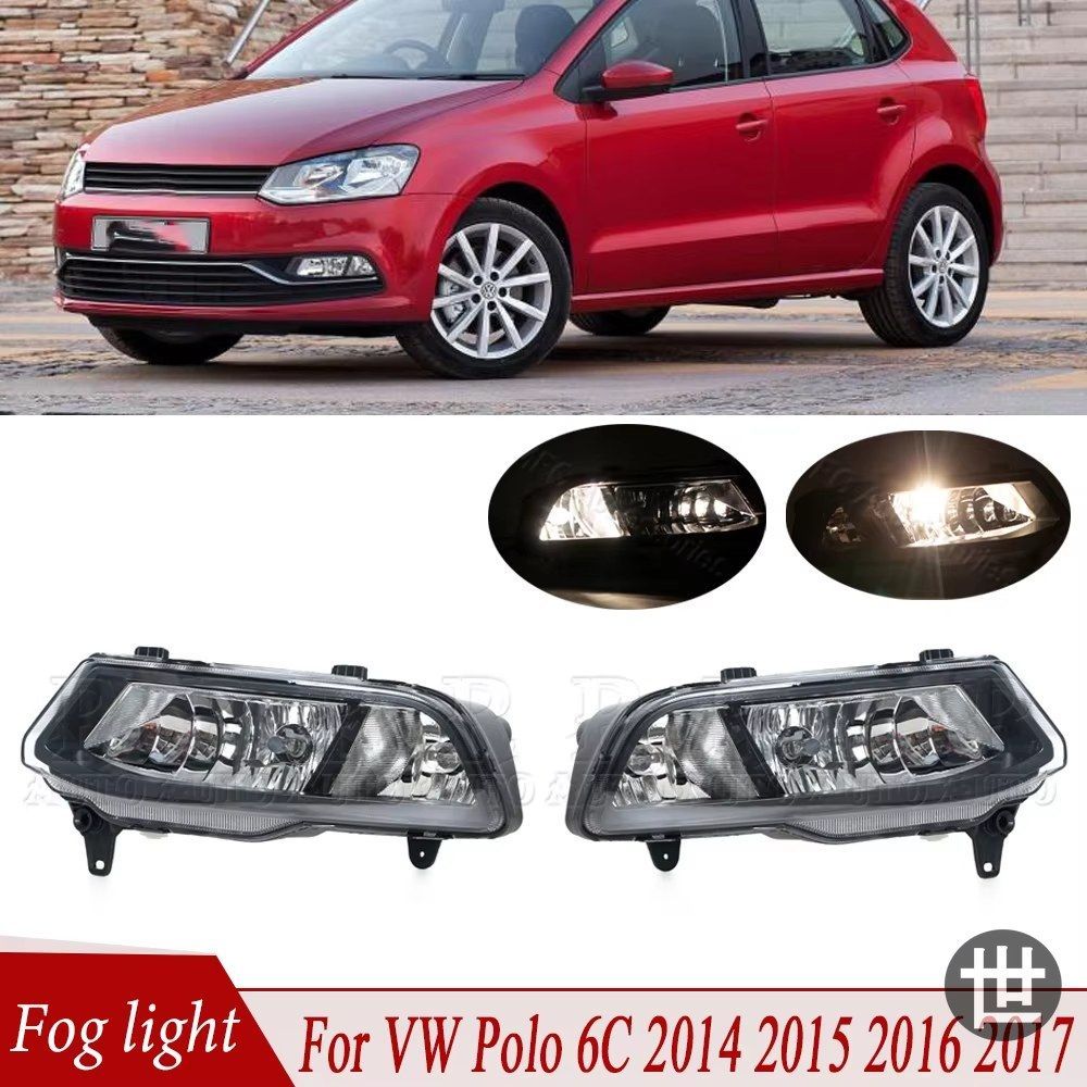 フロントバンパーフォグランプ カーライト フォグランプアセンブリ 6C0941661D 6C0941662D VW ポロ 6C ハッチバック 2014 - 18 11,396円