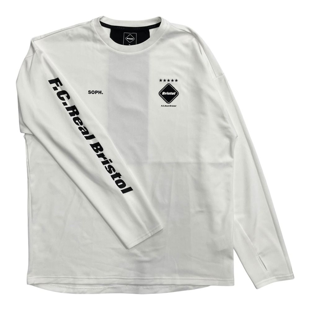 F.C.R.B. Bristol 長袖カットソー ホワイト M 良品 F.C.Real Bristol FCRB エフシーレアルブリストル 23AW チーム