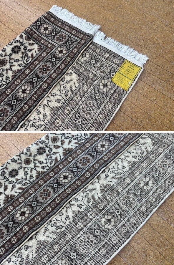 トルコ カイセリ産 絨毯 手織りウールラグ ペルシャ絨毯風 花柄
