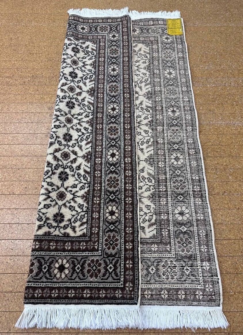 トルコ カイセリ産 絨毯 手織りウールラグ ペルシャ絨毯風 花柄