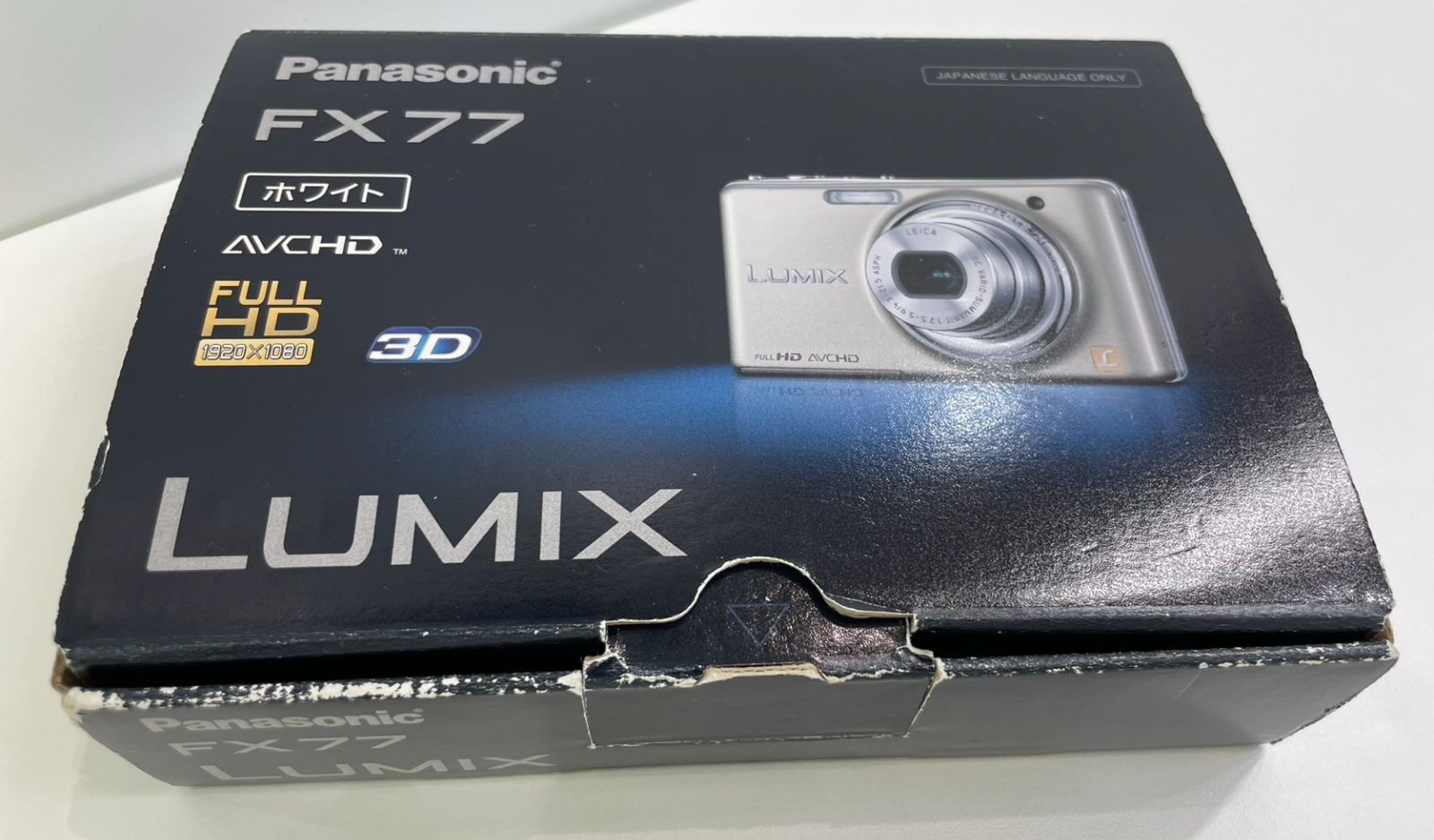 草】動作確認済! Panasonic LUMIX DMC-FX77-W ホワイト デジカメ