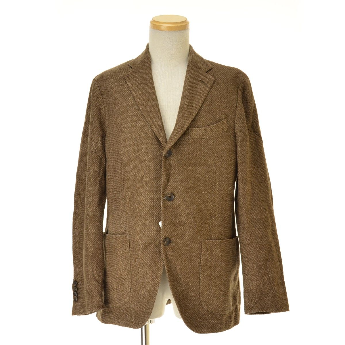 LARDINI】JM0526AQ リネンコットン 段返り3釦テーラードジャケット