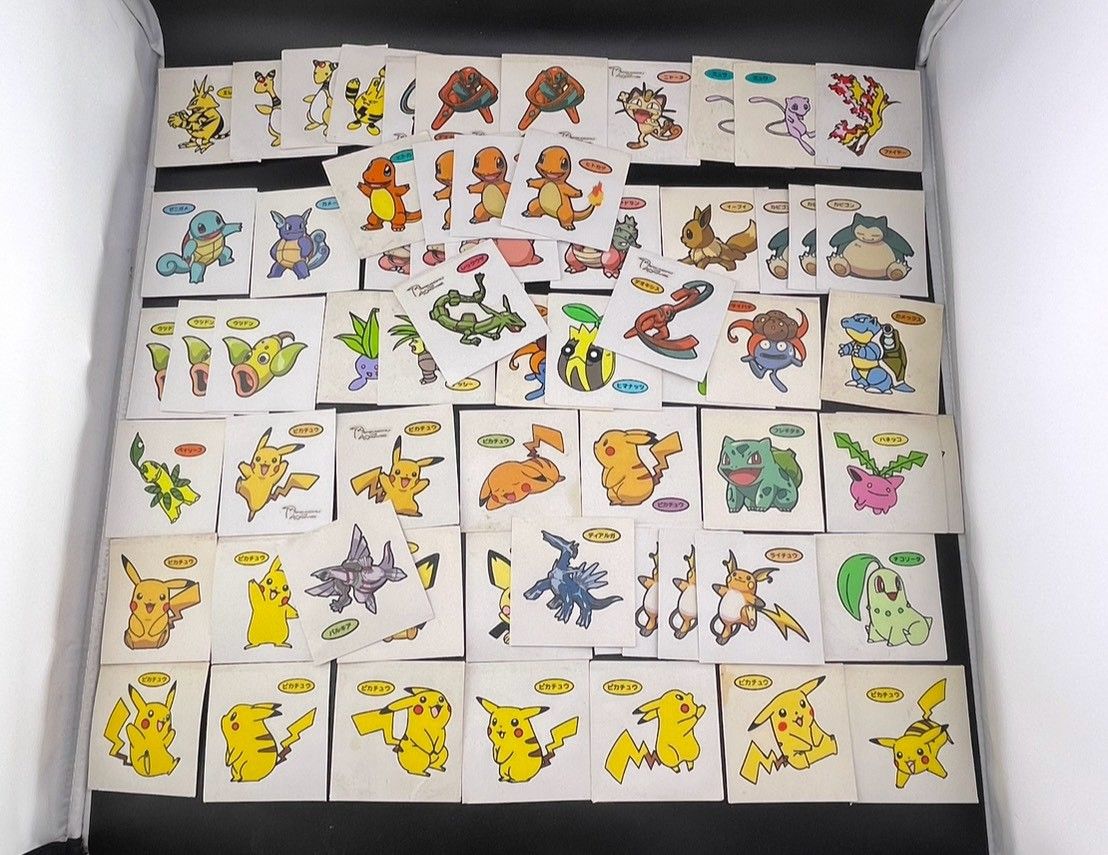 中古品】 ピカチュウ ポケモンパン デコキャラシール 映画公開記念あり