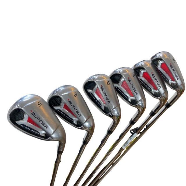 【中古】 テーラーメイド BURNER SUPER LAUNCH 6S USA アイアンセット IR BURNER RE-AX SUPERFAST 85(STEEL) (フレックスR) メンズ 男性用 右利き 右用 Cランク ゴルフクラブ 21,031円