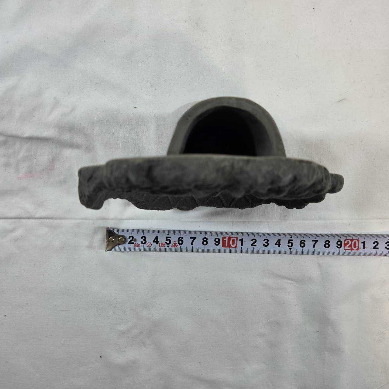 古代瓦 花器 日本 瓦 蓮華文 軒丸瓦 奈良 称名寺 瓦花器 花瓶 花入