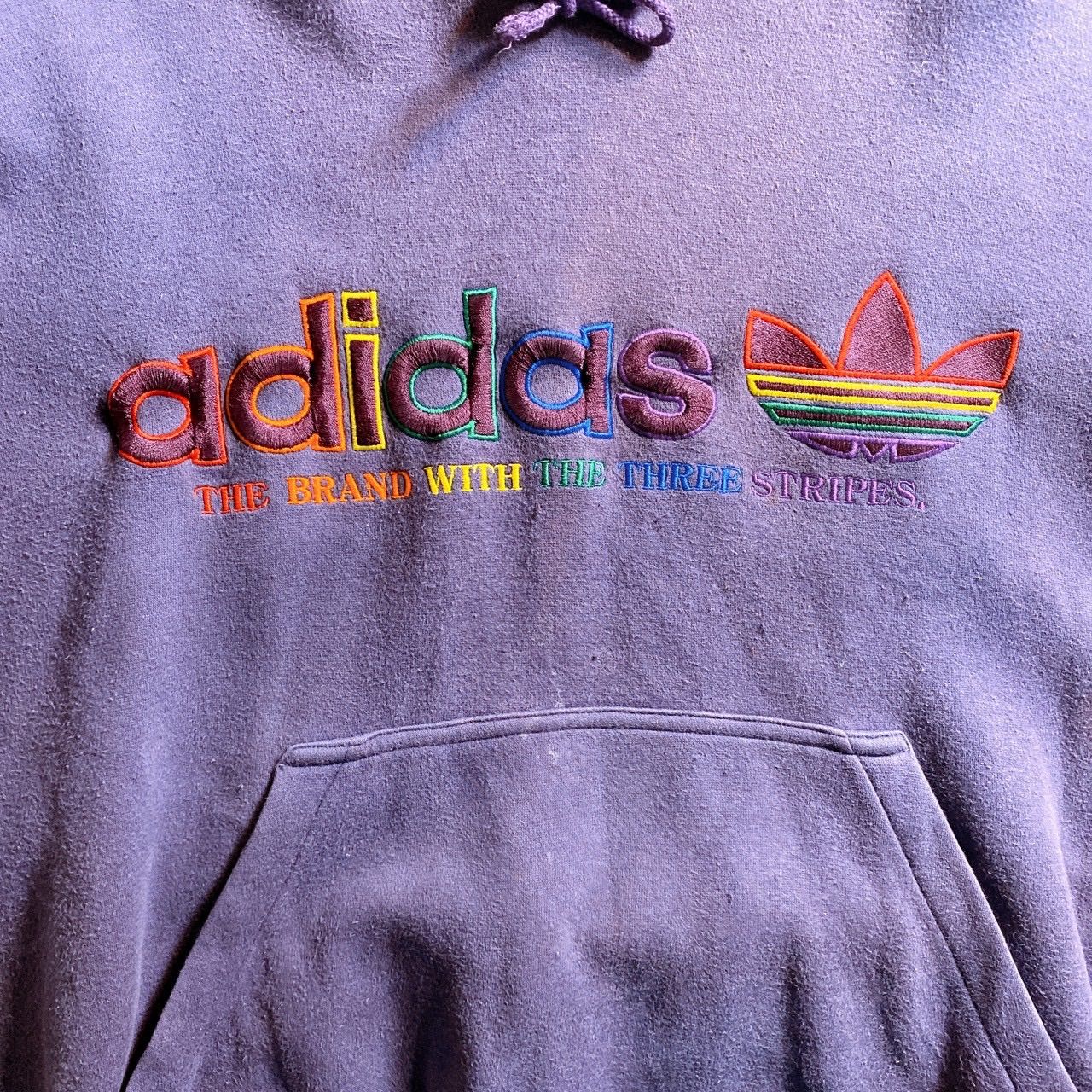フェードあり◎】90s Vintage OLD adidas ORIGINALS HOODIE アディダス 
