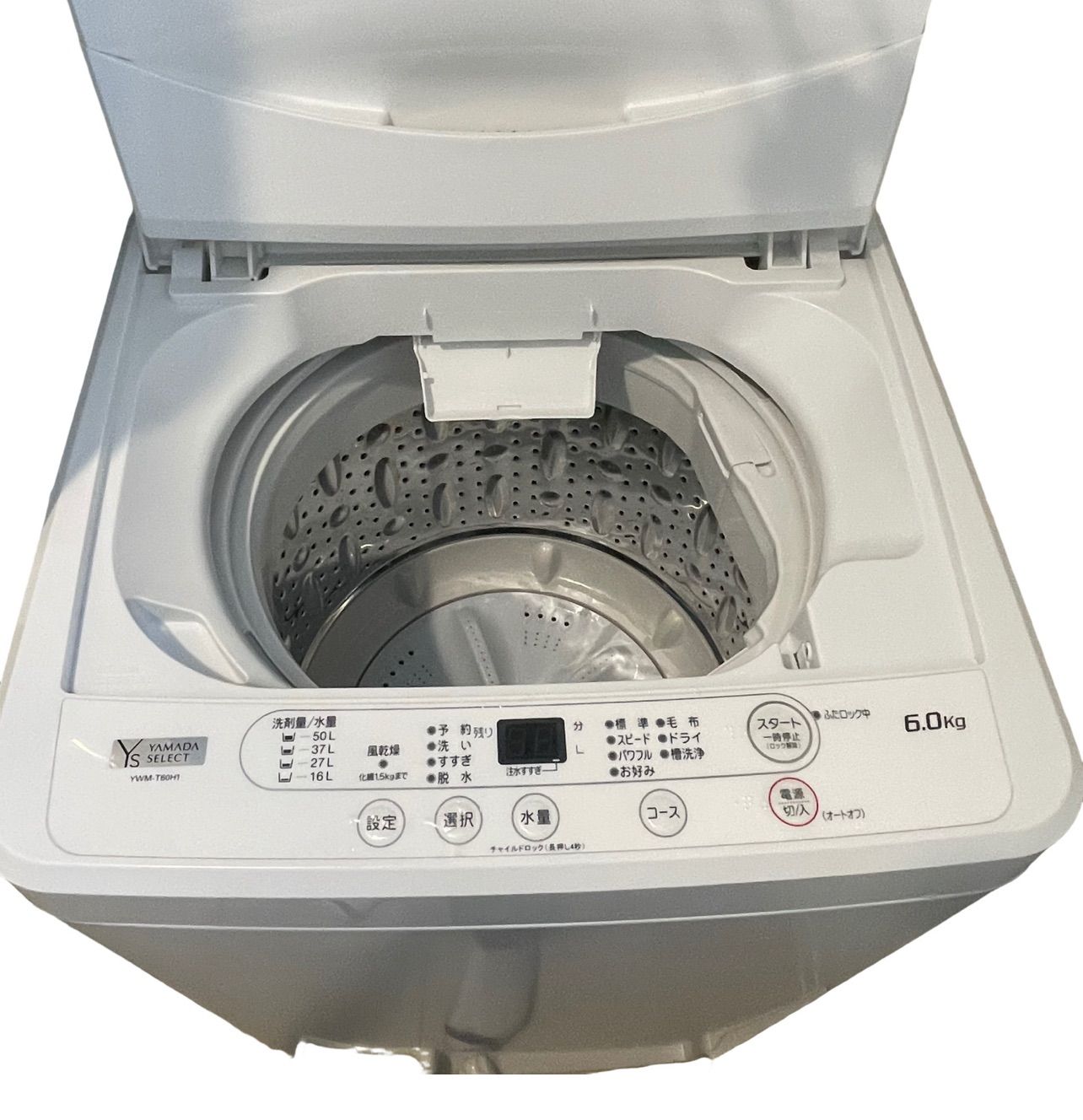 ヤマダセレクト（YAMADA SELECT） 6.0kg全自動洗濯機「YWM-T60H1