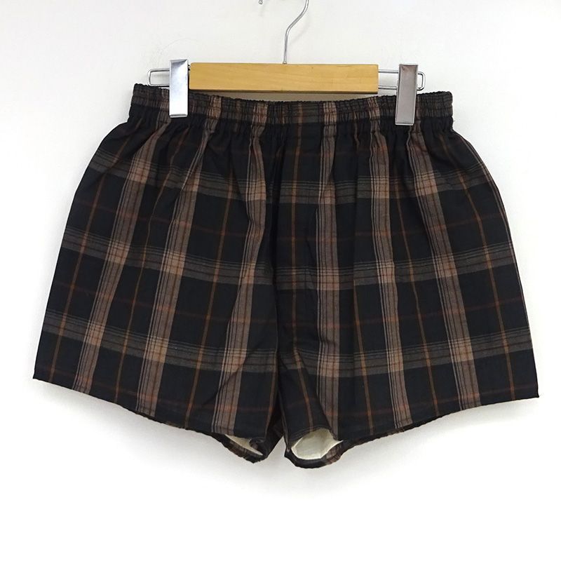 三重店】FUMIKA UCHIDA チェック柄ショートパンツ サイズ:36 FU-W