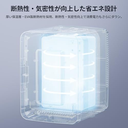 【2026年新型】EENOUR 小型冷蔵庫 10L 透明ドア式 冷温庫 ☆新品☆【2026年新型】EENOUR 小型冷蔵庫 10L 透明ドア式 冷温庫 保冷
