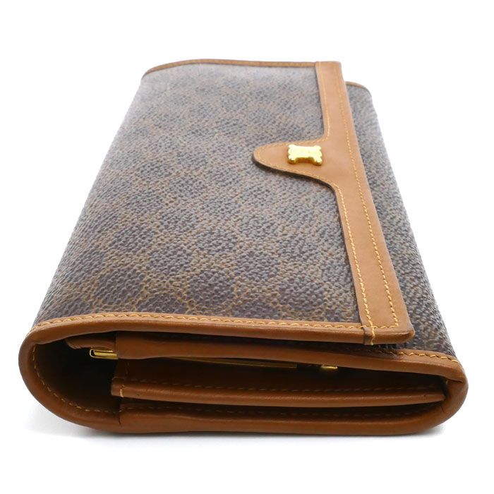 お*こ様 【美品】CELINE マカダム がま口 長財布 ロングウォレット CELINE セリーヌ マカダム柄 がま口 長財布 レディース 中古 - メルカリ
