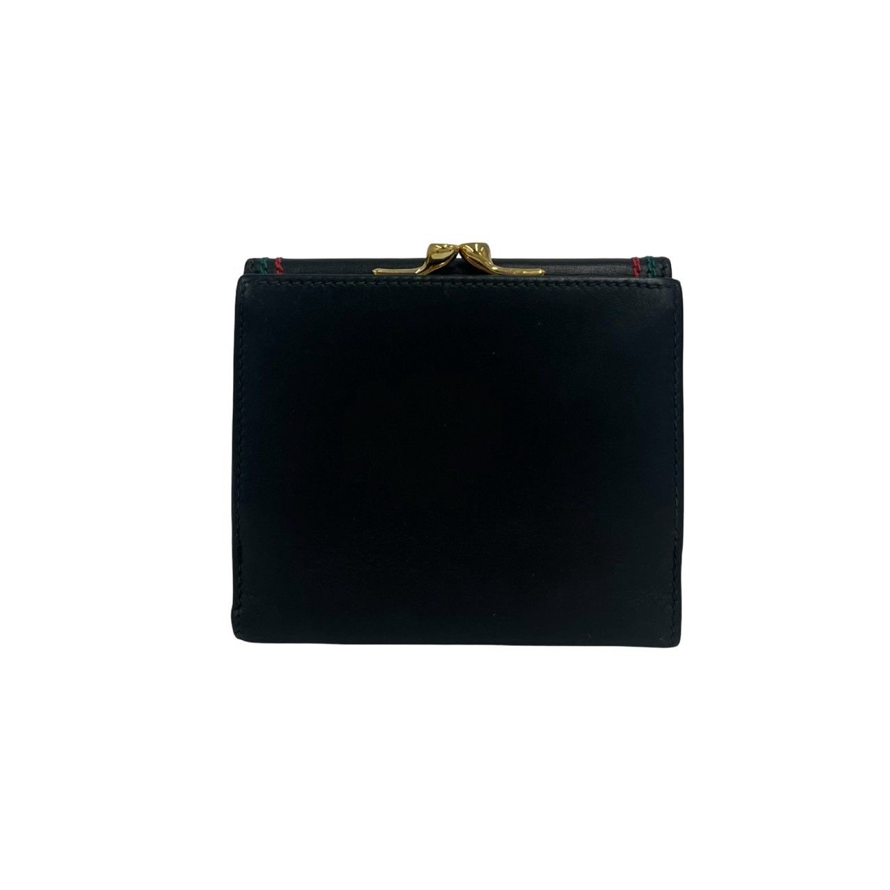 極 美品 GUCCI グッチ シェリーライン GG ロゴ 金具 レザー本革 がま口