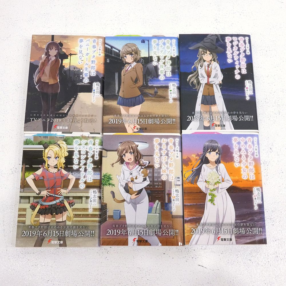 小牧店】ライトノベル 青春ブタ野郎シリーズ 本編全15巻セット 【I210