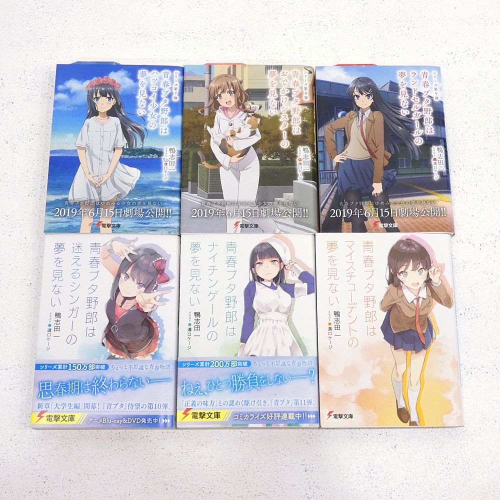 小牧店】ライトノベル 青春ブタ野郎シリーズ 本編全15巻セット 【I210