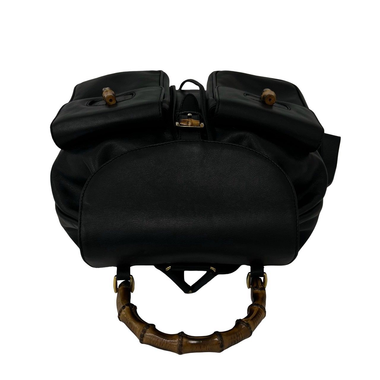 極 美品 GUCCI グッチ オールドグッチ ヴィンテージ バンブー レザー